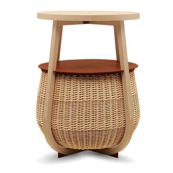 Baskets-Table, Natural Rattan